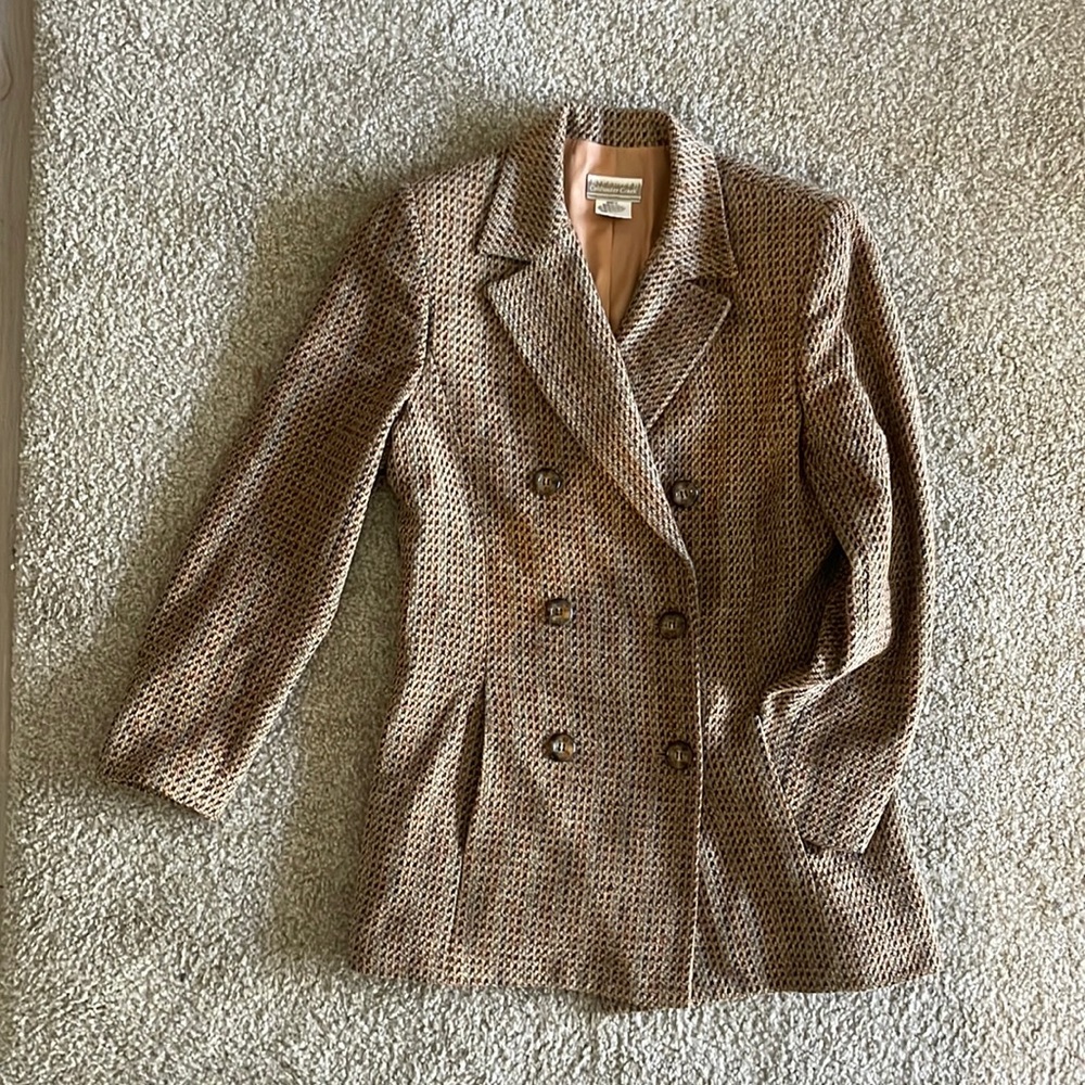 Vintage Coldwater Creek Double Breasted Blazer Size 6